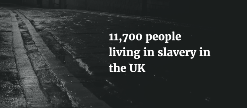 11,700 people living in slavery in the UK.